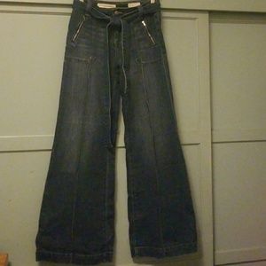 NWOT Anthropologie Pilcro Palazzo Jeans, Size 25